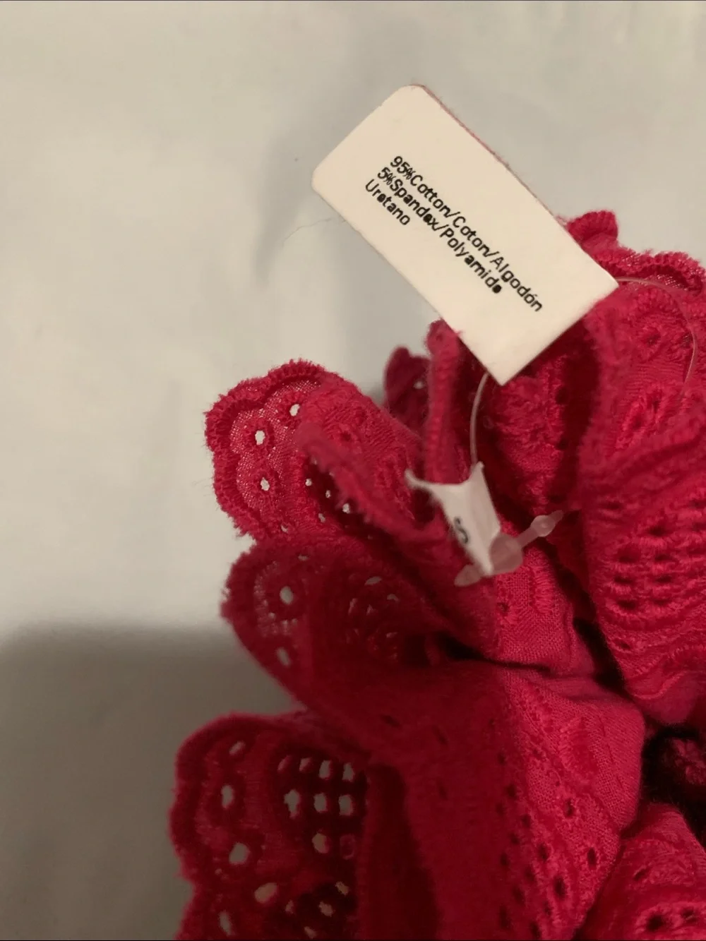 Urban Outfitters Heart Eyelet Large Scrunchie NWT Black